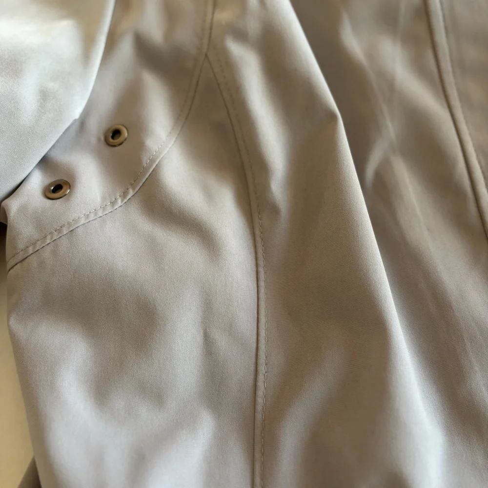 JONES NEW YORK TRENCH HOODED FULLY LINED GRAY COAT SIZE XL